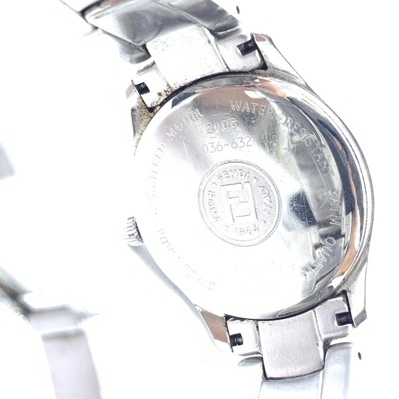 Fendi Pink Champagne Dial Quartz Watch - Stainless Steel