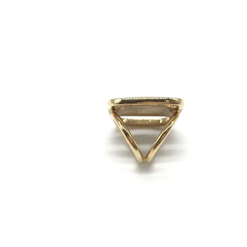 Salvatore Ferragamo PLEATS PLEASE Scarf Ring - Gold Accessory