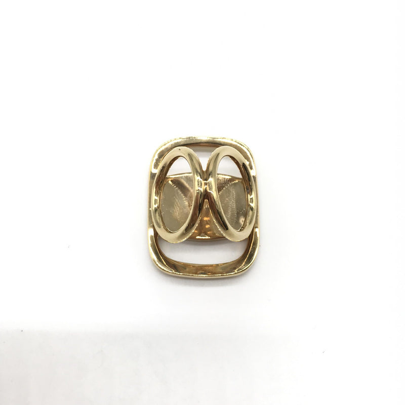 Salvatore Ferragamo PLEATS PLEASE Scarf Ring - Gold Accessory