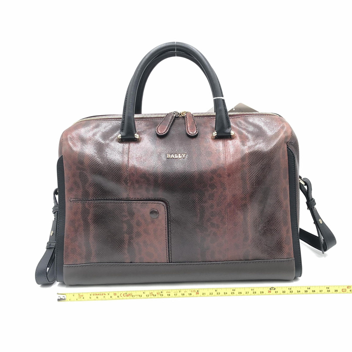 Bally Python Pattern 2WAY Boston Bag - Élégance et Polyvalence