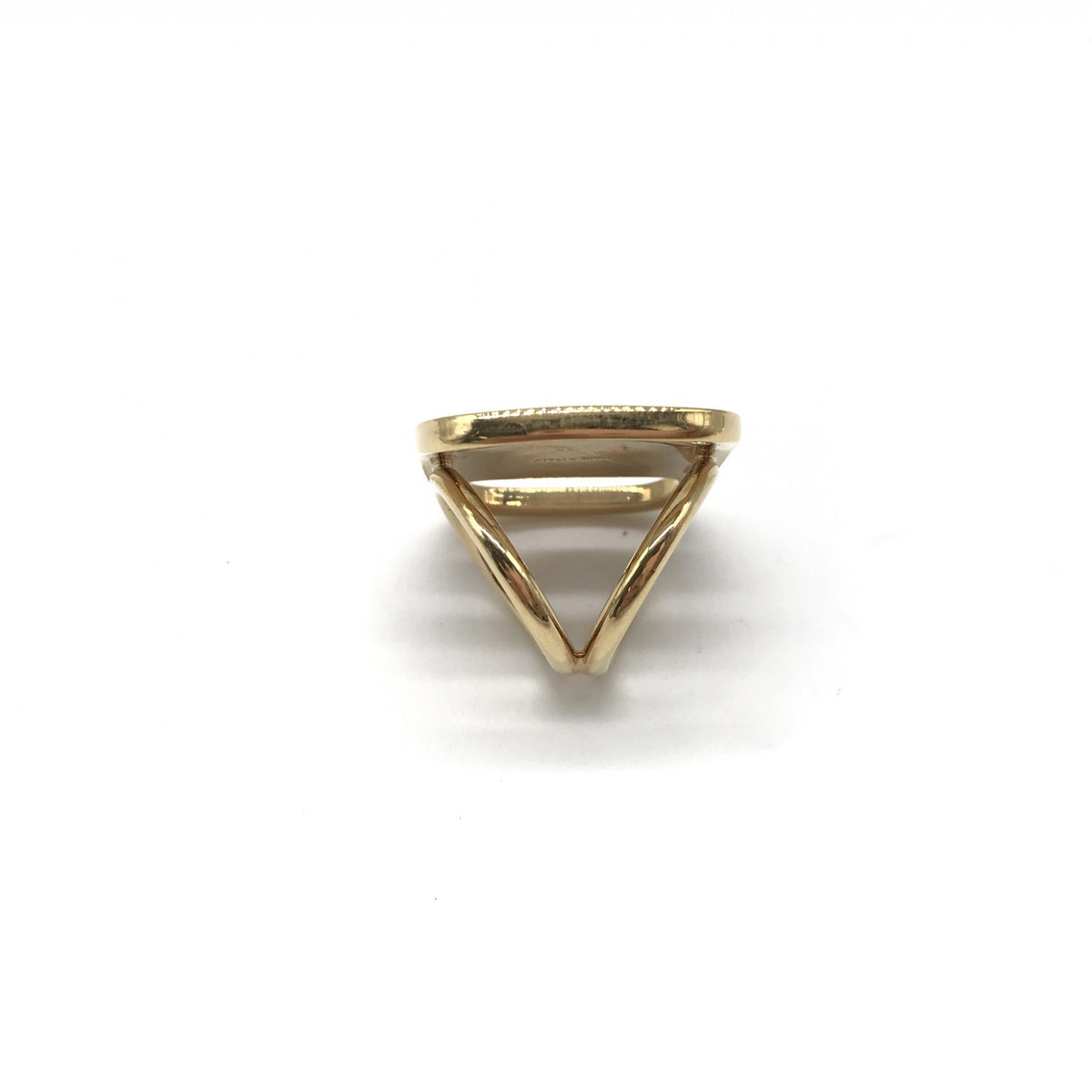Salvatore Ferragamo PLEATS PLEASE Scarf Ring - Gold Accessory