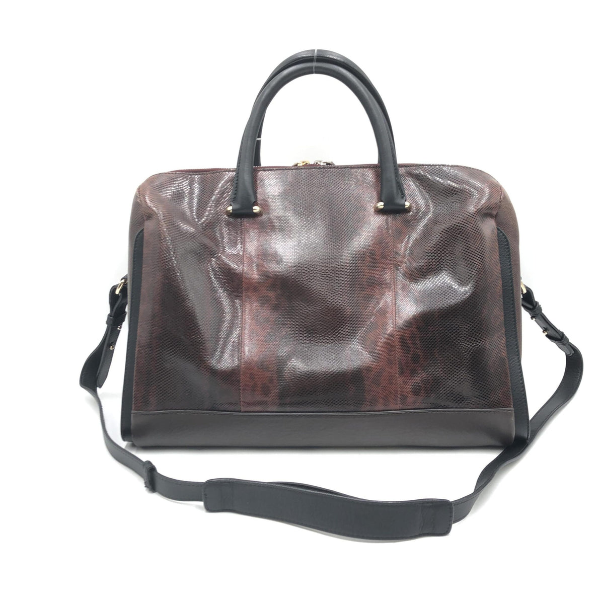 Bally Python Pattern 2WAY Boston Bag - Élégance et Polyvalence