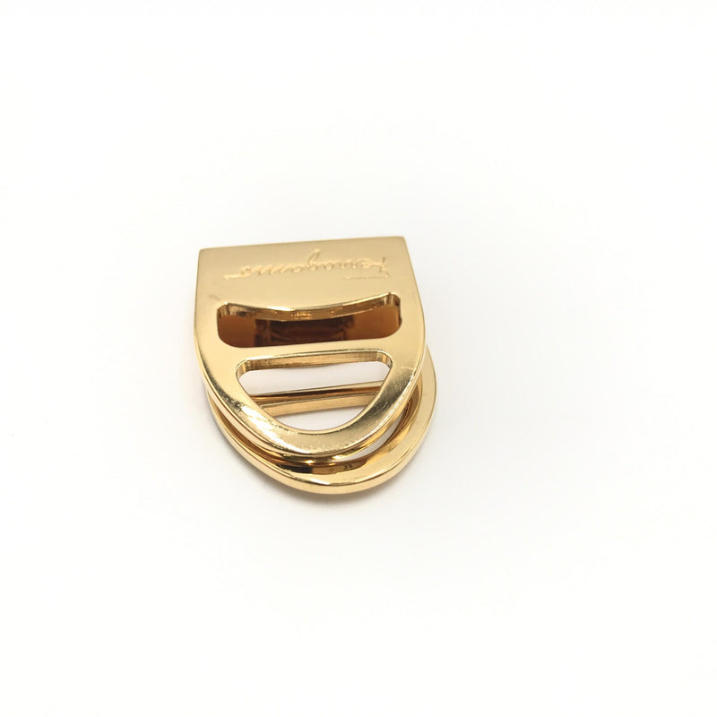 Salvatore Ferragamo Vara Metal Scarf Ring - Accessoire Élégant