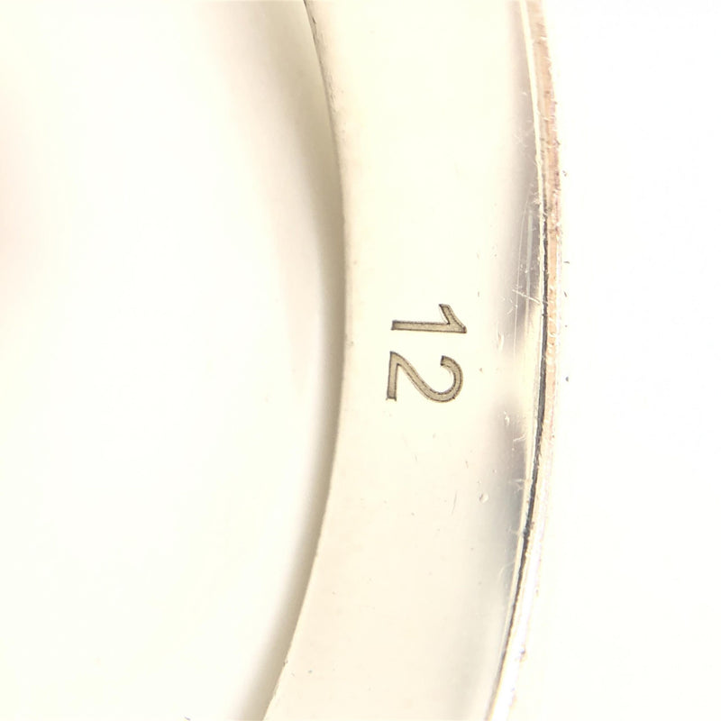 Gucci Sterling Silver Heart Trademark Ring - Size 5.5