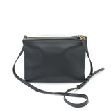 Celine Trio Black Leather Shoulder Bag - Élégance Intemporelle