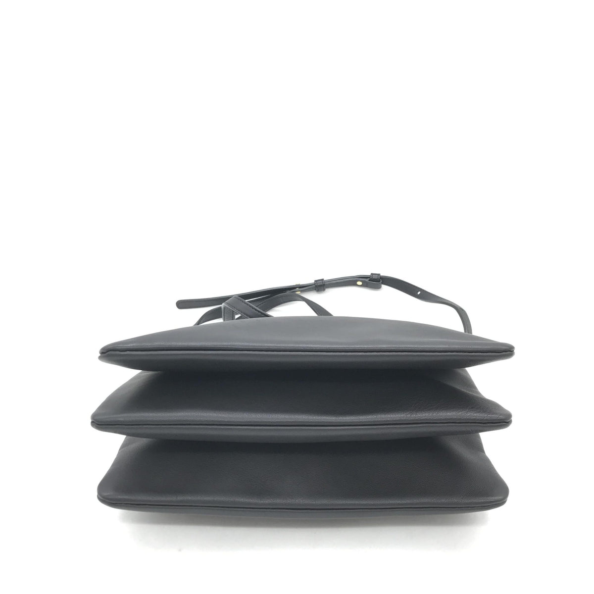 Celine Trio Black Leather Shoulder Bag - Élégance Intemporelle