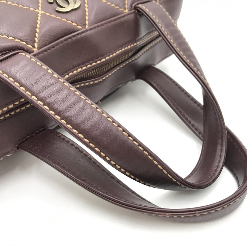 Chanel Wild Stitch Handbag Mini Boston Red - Vintage Charm