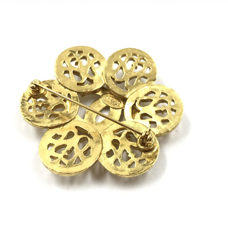 Chanel Costume Jewelry Vintage Brooch Coco Medallion