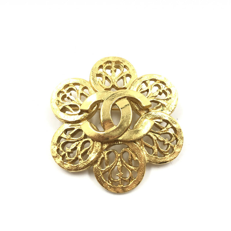 Chanel Costume Jewelry Vintage Brooch Coco Medallion