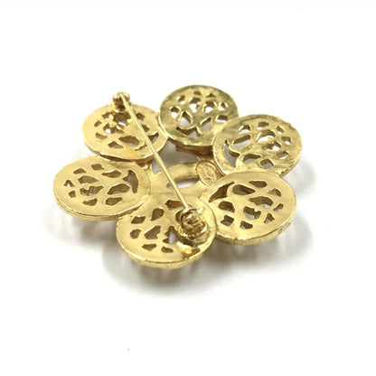 Chanel Costume Jewlery Vintage Brooch Coco Medallian