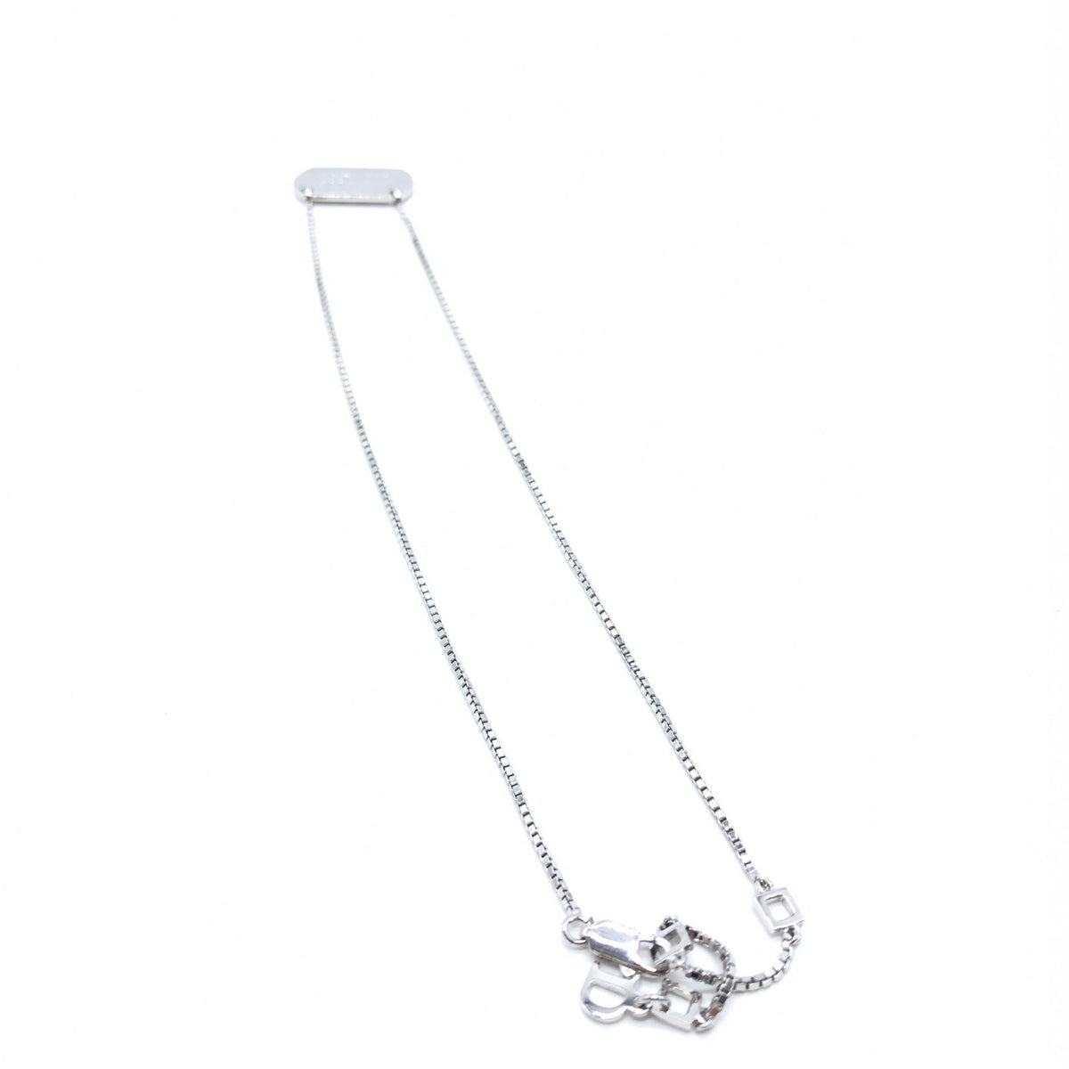 Christian Dior 925 Sterling Silver Antique Art Deco Necklace