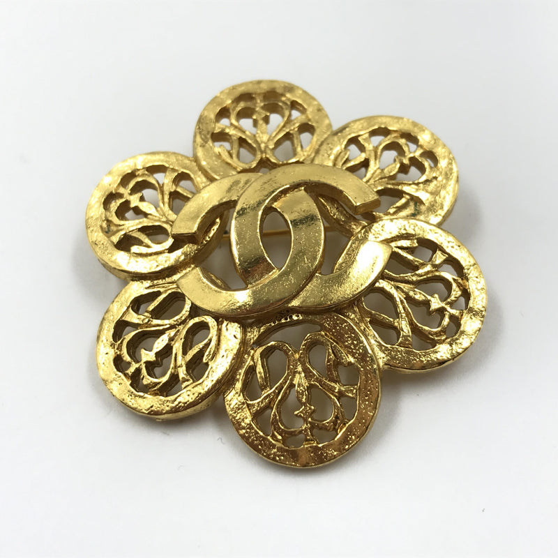 Chanel Costume Jewelry Vintage Brooch Coco Medallion