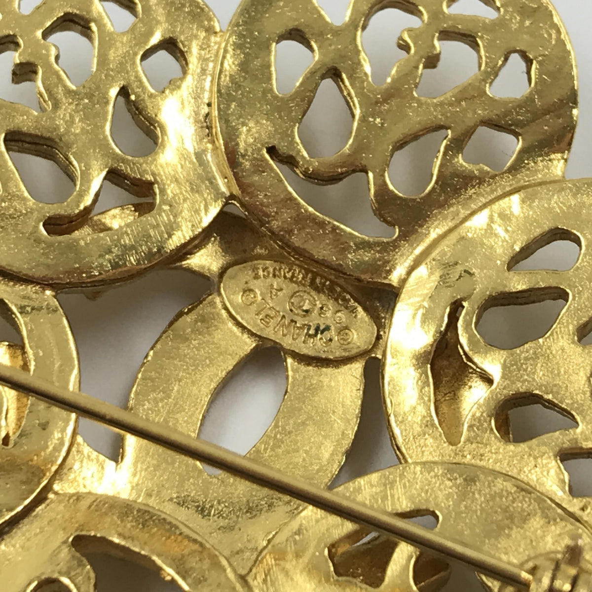 Chanel Costume Jewelry Vintage Brooch Coco Medallion