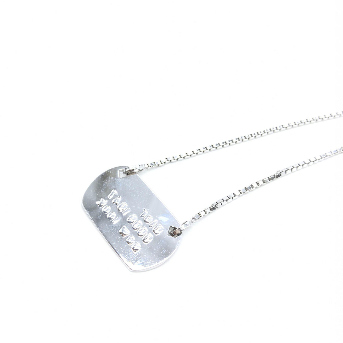 Christian Dior 925 Sterling Silver Antique Art Deco Necklace
