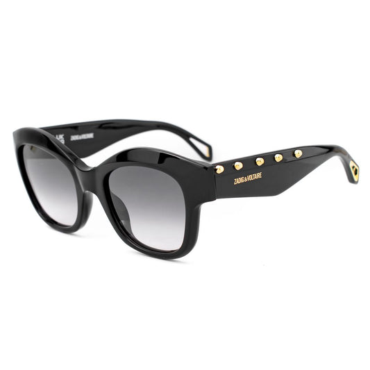 Zadig & Voltaire Black Acetate Sunglasses for Women