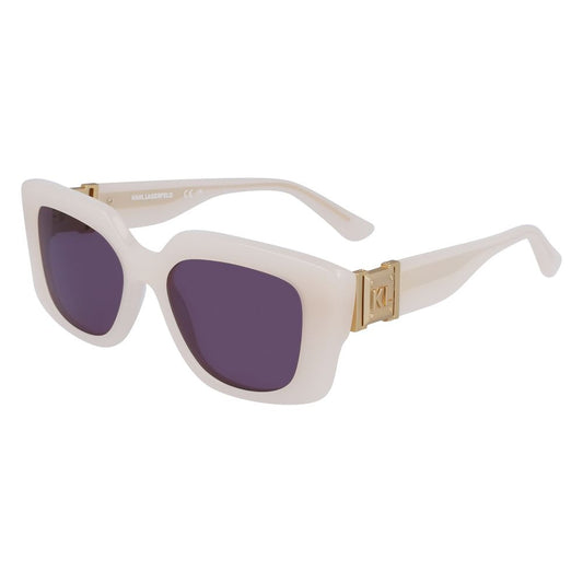 Lunettes de soleil Karl Lagerfeld KL6125S en acétate beige pour femmes