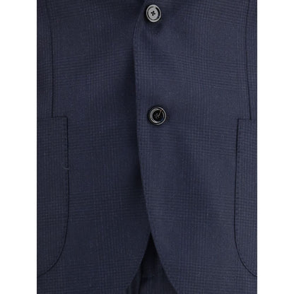Lardini Blue Wool Two-Piece Suit