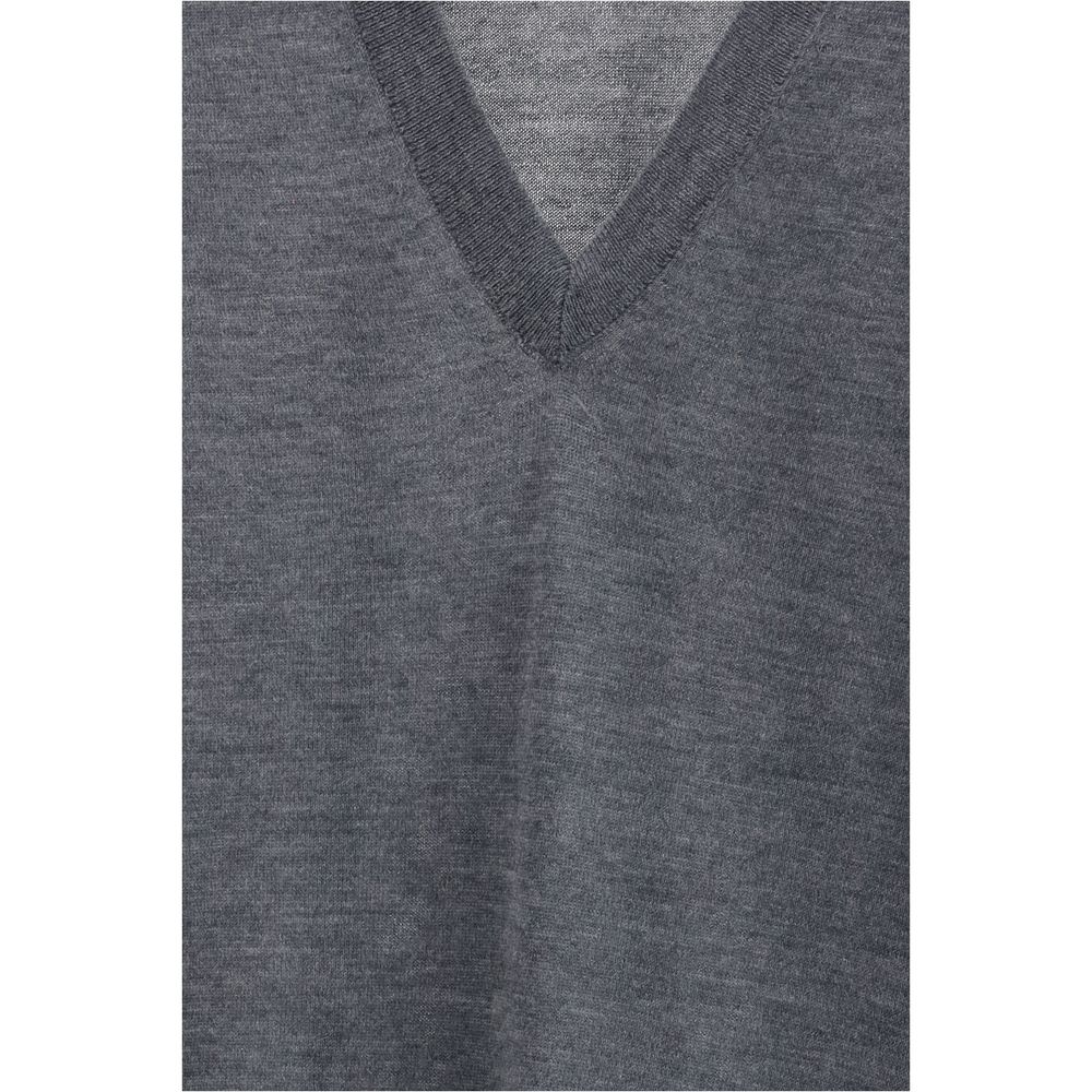Loulou De Saison Julio Gray Cashmere Sweater - Luxurious Comfort