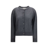 Loulou De Saison Kita Cardigan en Cachemire Gris pour Femmes
