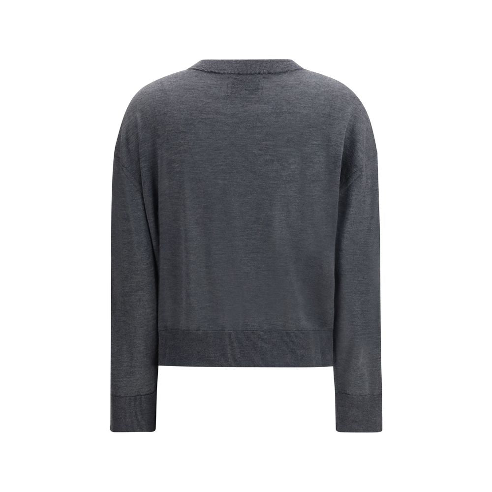 Loulou De Saison Kita Cardigan en Cachemire Gris pour Femmes