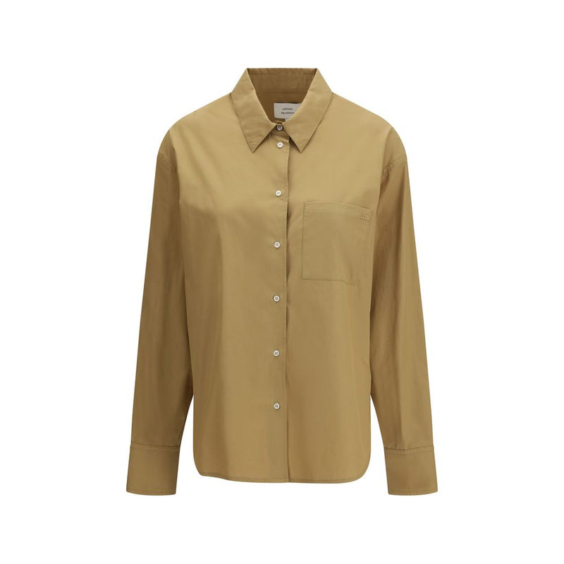 Loulou De Saison Lee Beige Cotton Shirt for Women