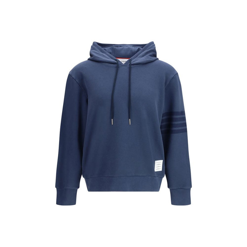 Thom Browne Blue Cotton Sweatshirt - Regular Fit