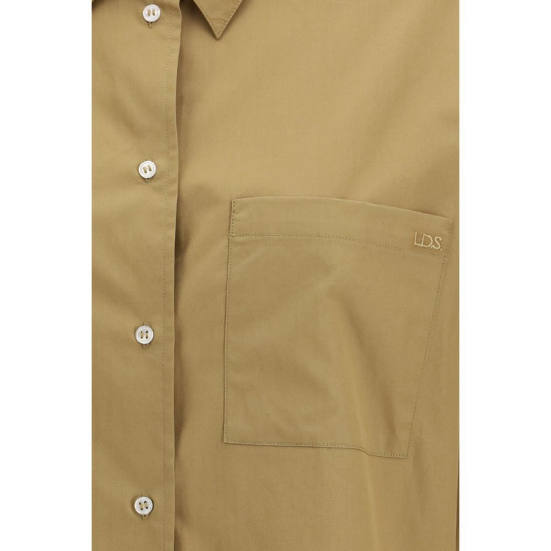 Loulou De Saison Lee Beige Cotton Shirt for Women