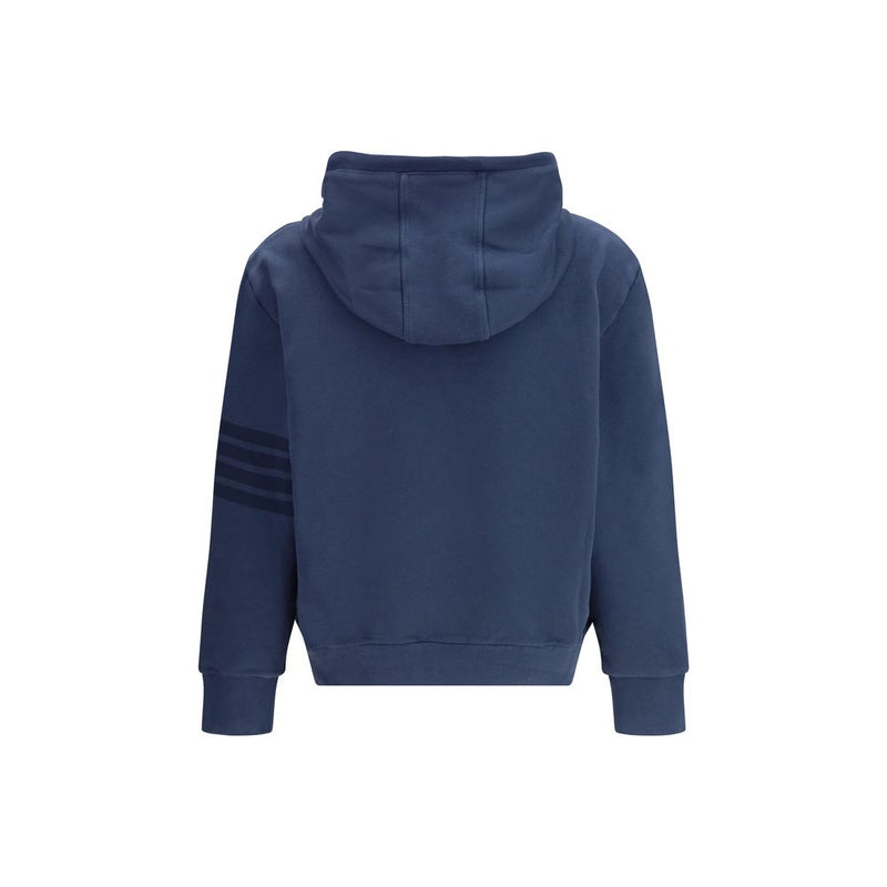 Thom Browne Blue Cotton Sweatshirt - Regular Fit