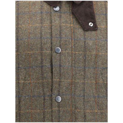 Barbour Bicolor Wool Coat