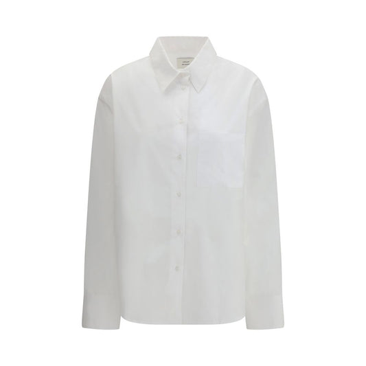Loulou De Saison White Cotton Dress Shirt - Lee Model
