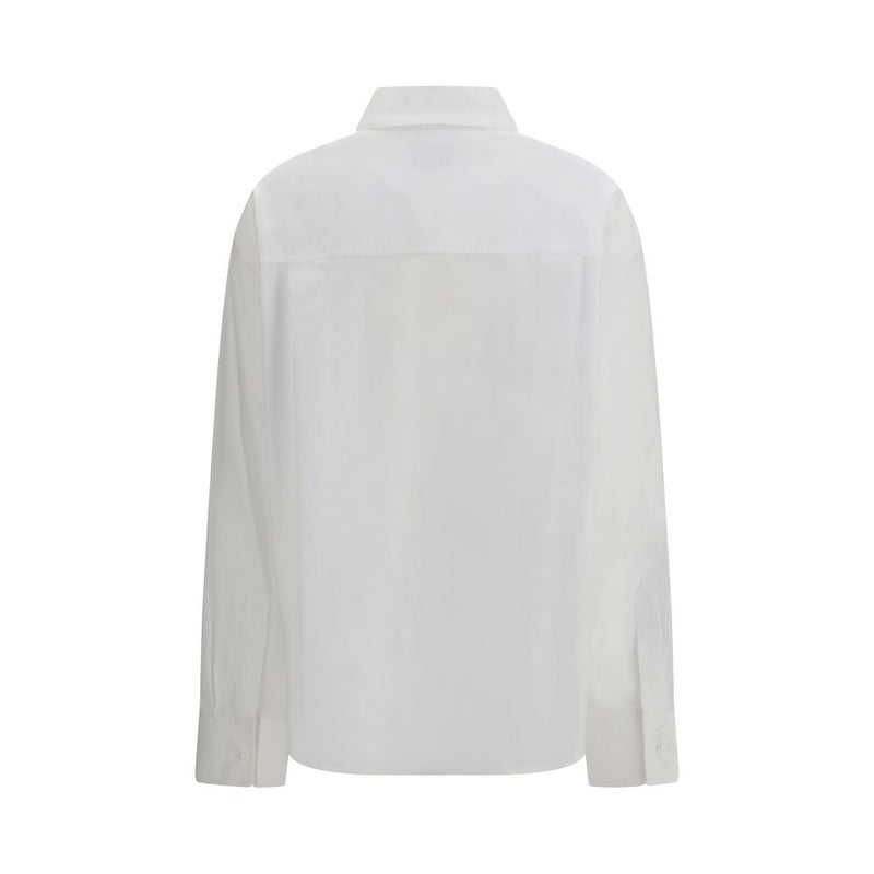Loulou De Saison White Cotton Dress Shirt - Lee Model