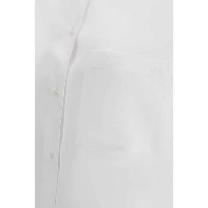 Loulou De Saison White Cotton Dress Shirt - Lee Model