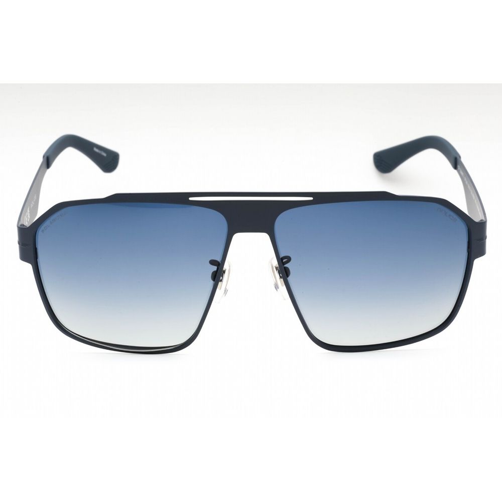 Police Blue Metal Sunglasses