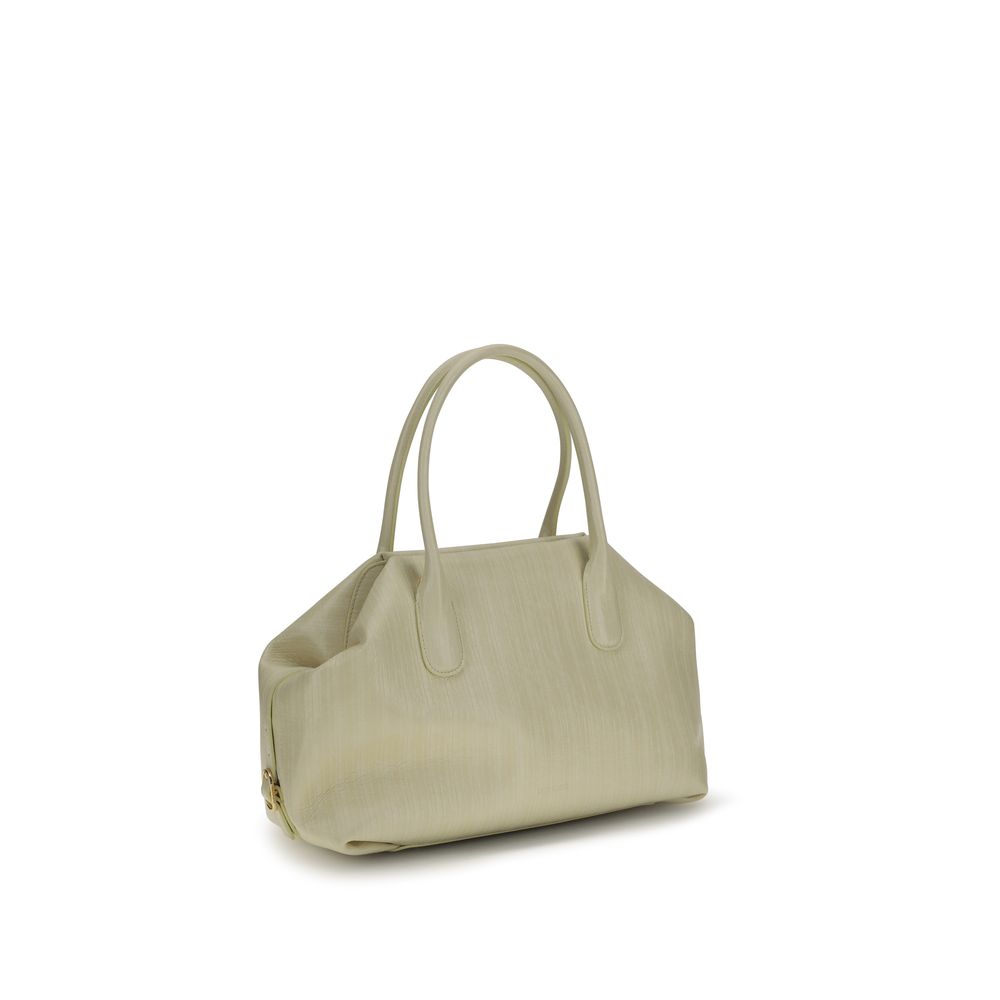 THEMOIRè Cream Polyethylene Shoulder Bag