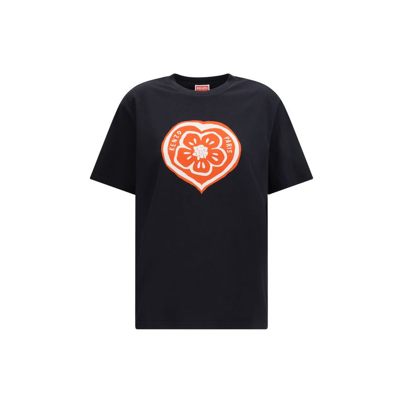 Kenzo Boke Heart Black Cotton T-Shirt for Women