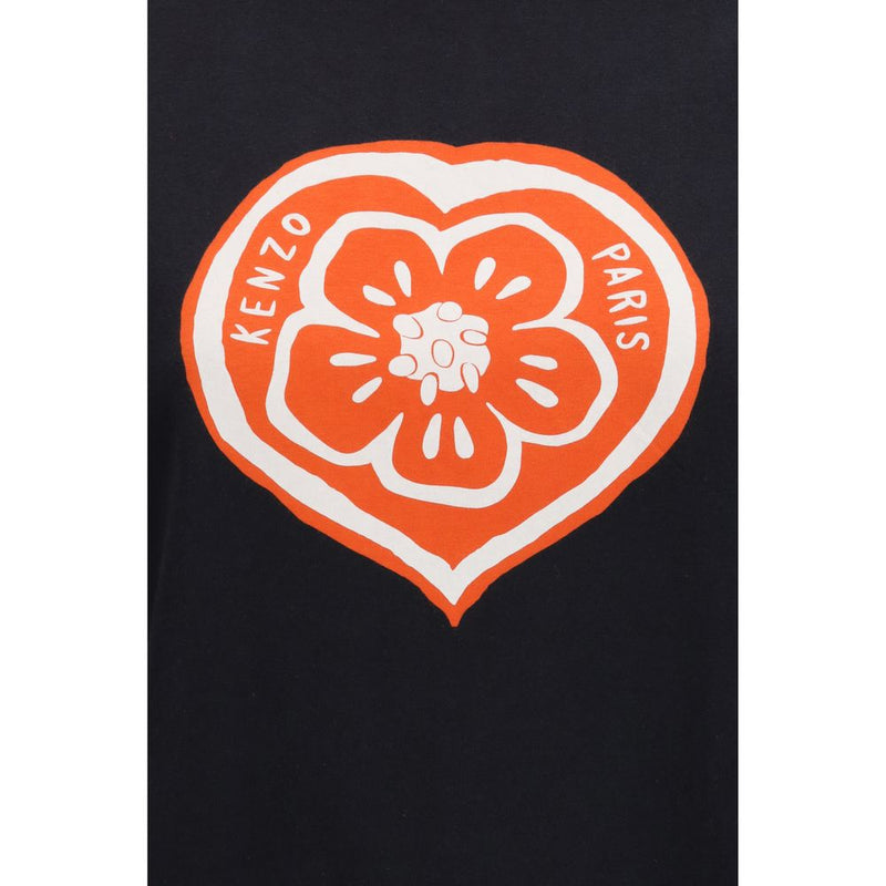 Kenzo Boke Heart Black Cotton T-Shirt for Women