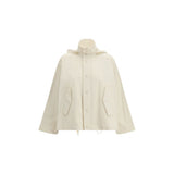 Fabiana Filippi Cream Cotton Coat for Women - Stylish & Waterproof