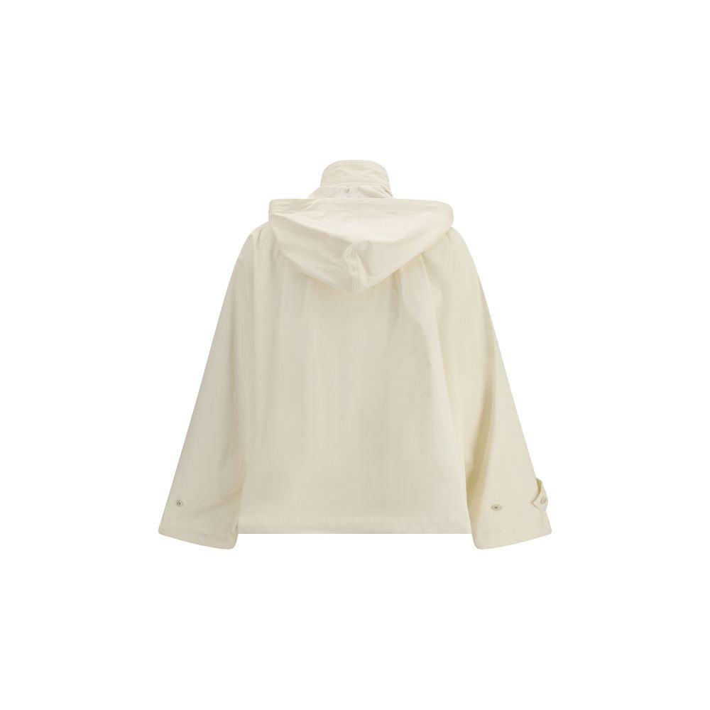 Fabiana Filippi Cream Cotton Coat for Women - Stylish & Waterproof
