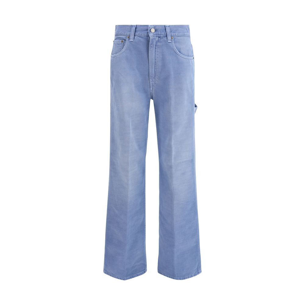 Jeans Relaxed Fit Haikure Winona en Coton Bleu Clair pour Femme