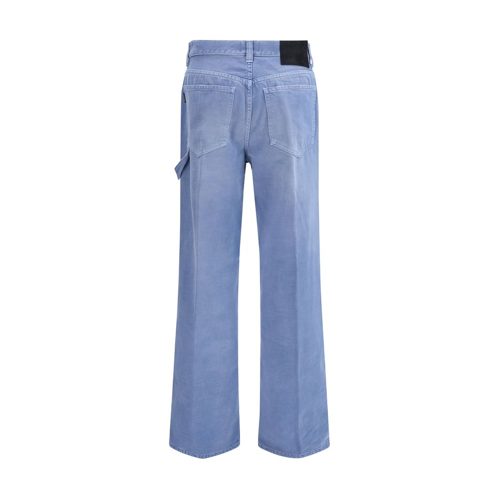 Jeans Relaxed Fit Haikure Winona en Coton Bleu Clair pour Femme