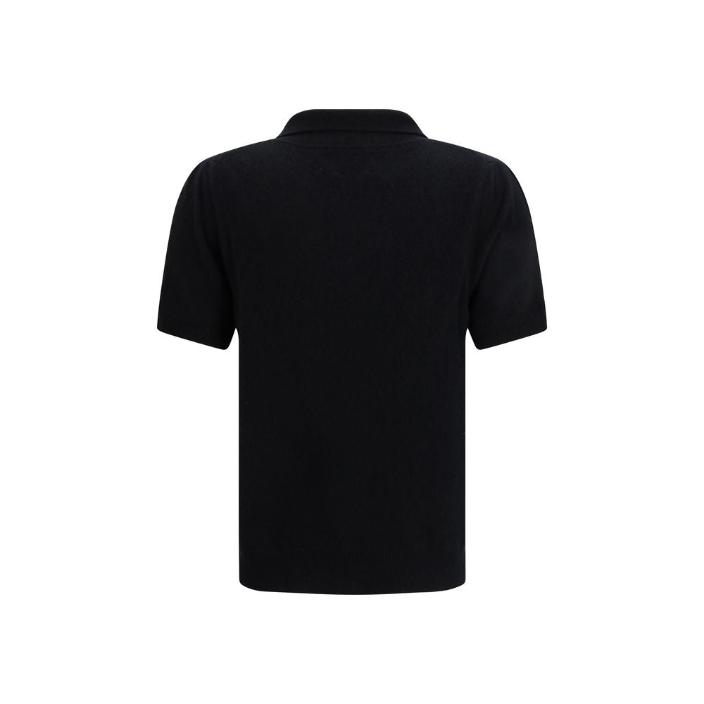 Allude Black Cashmere Dress Shirt - Luxurious Comfort