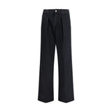 Haikure Candy Black Cotton Jeans - Oversize Fit for Women