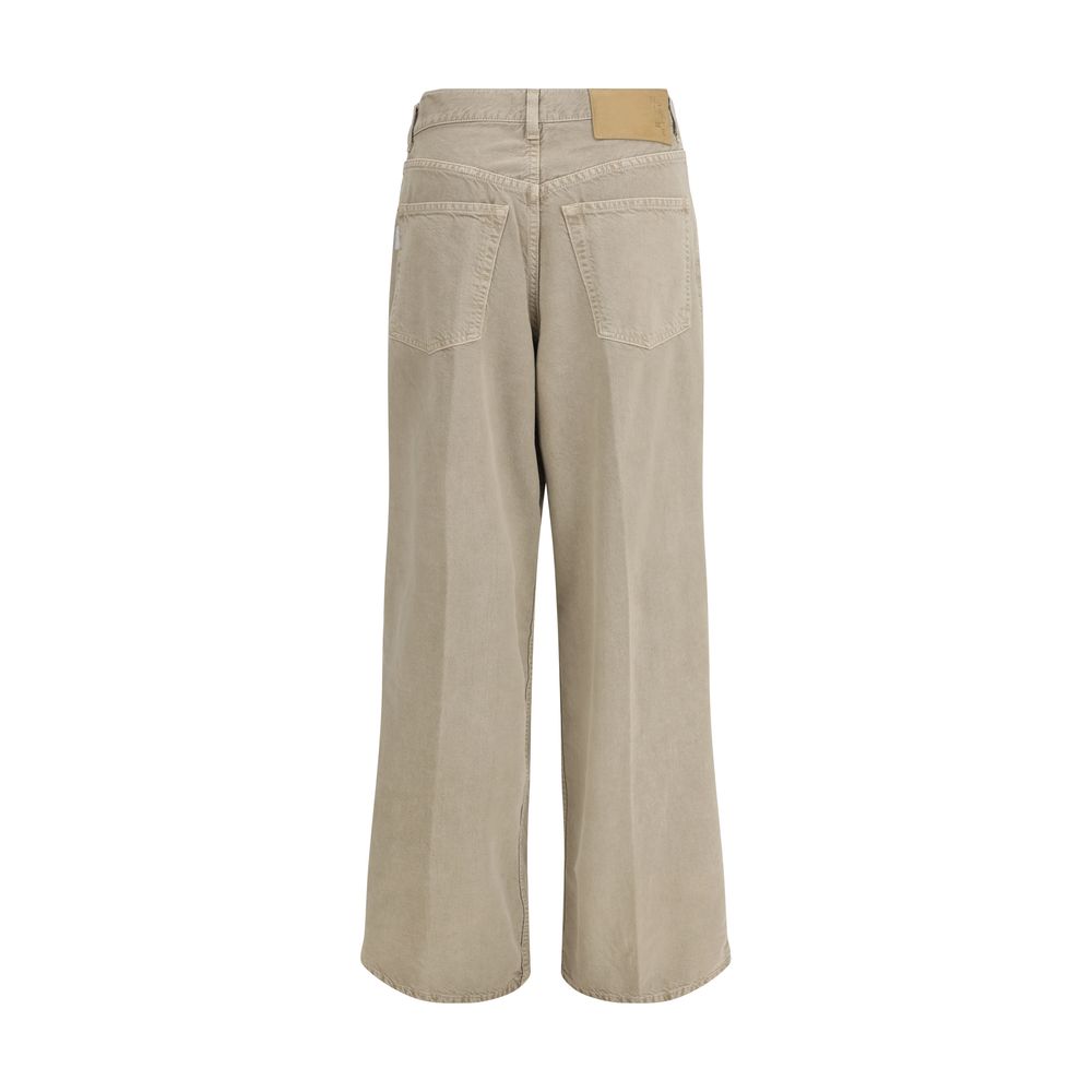 Haikure Candy Beige Jeans en Coton pour Femmes