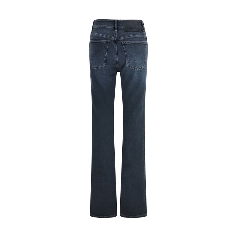 Haikure Vicky Blue Cotton Flared Jeans for Women