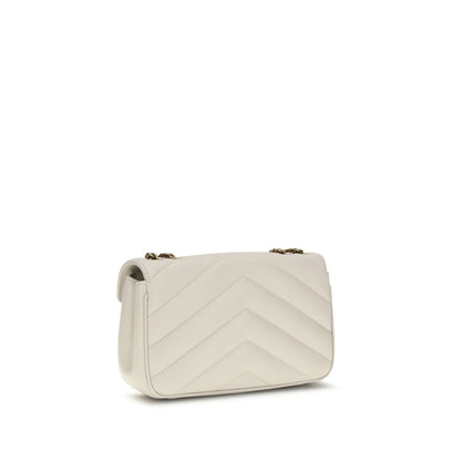 Saint Laurent Cream Lamb Ovis Aries Aries Shoulder Bag