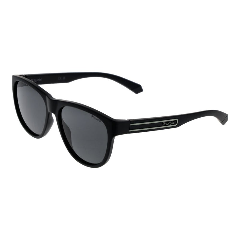 Polaroid Black Polycarbonate Sunglasses - Unisex Round Style