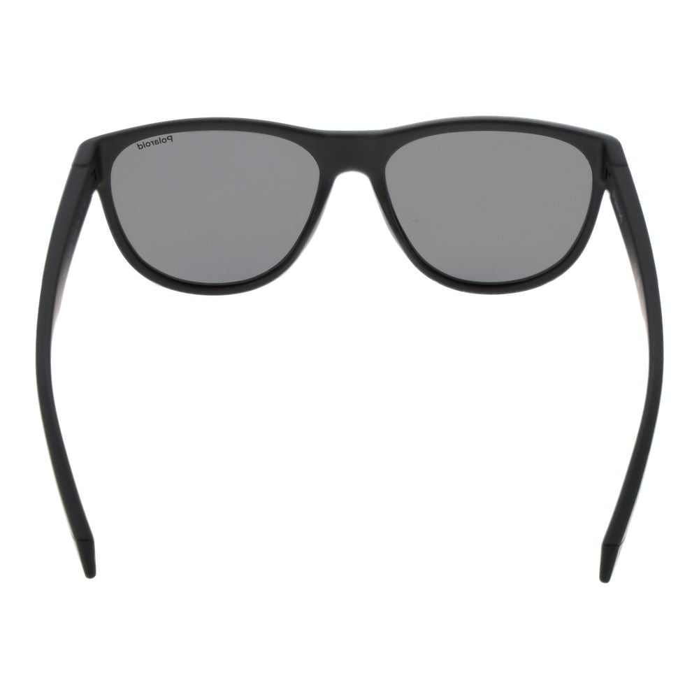 Polaroid Black Polycarbonate Sunglasses - Unisex Round Style