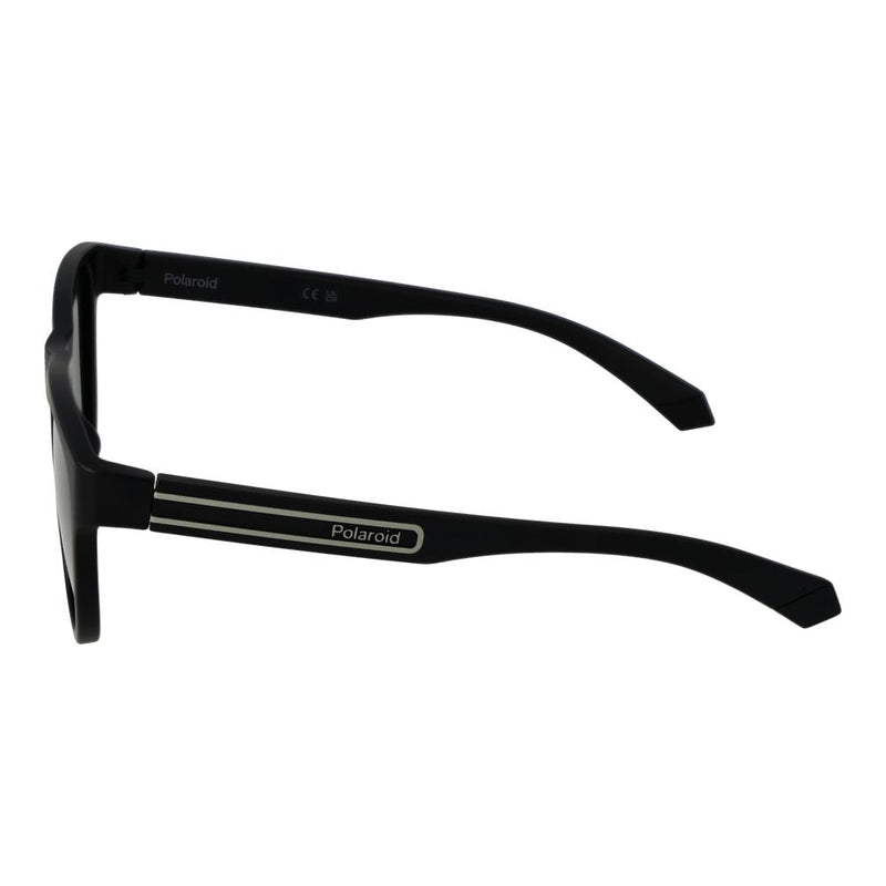 Polaroid Black Polycarbonate Sunglasses - Unisex Round Style