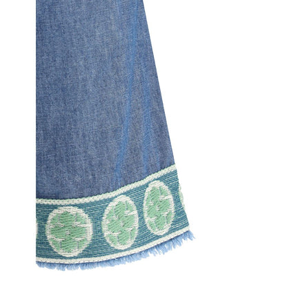 Valentino Light Blue Denim Shorts