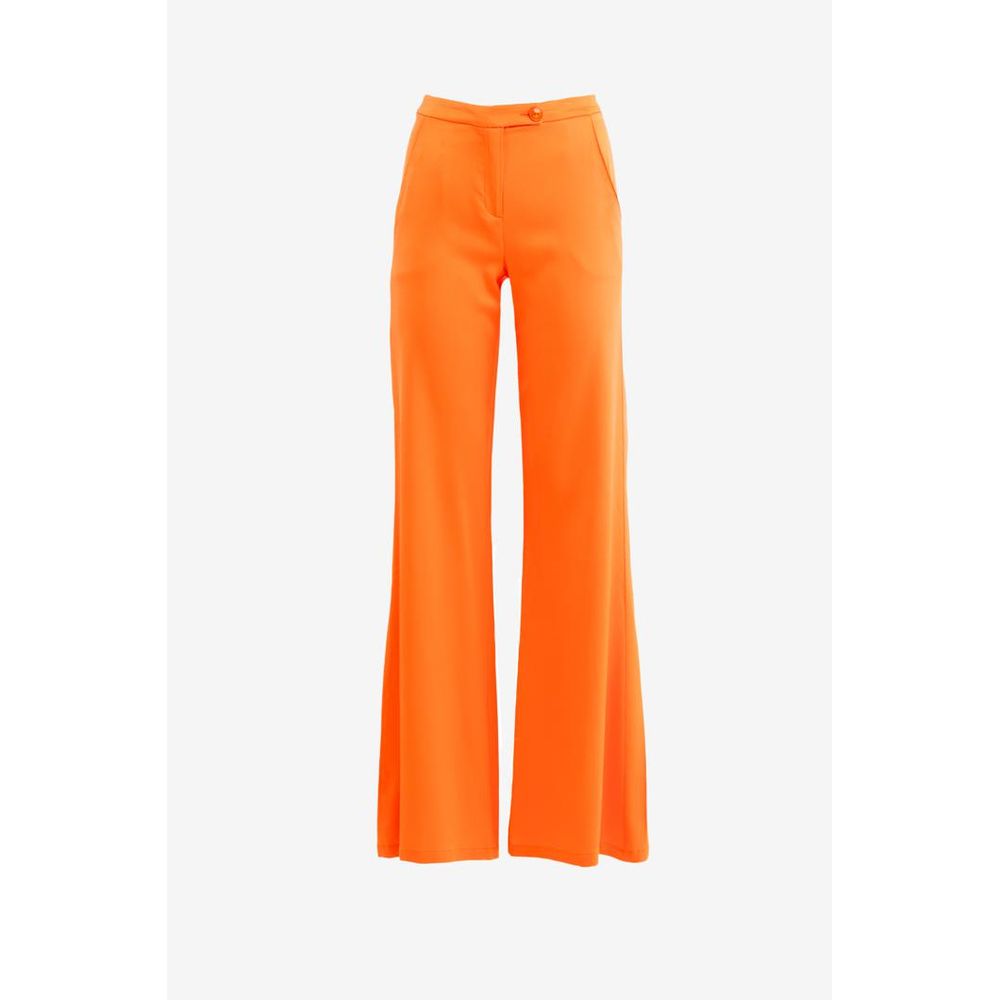 Patrizia Pepe Flame Orange Viscose Casual Pants for Women